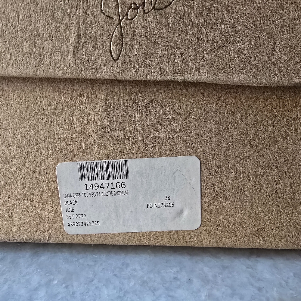 Joie Black Velvet Lace Up Heel - Picture 11 of 11